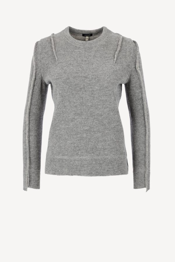 Sweater Flat Sleeve in Heather Grey